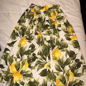 H&M Citrus Grove A-Line Skirt